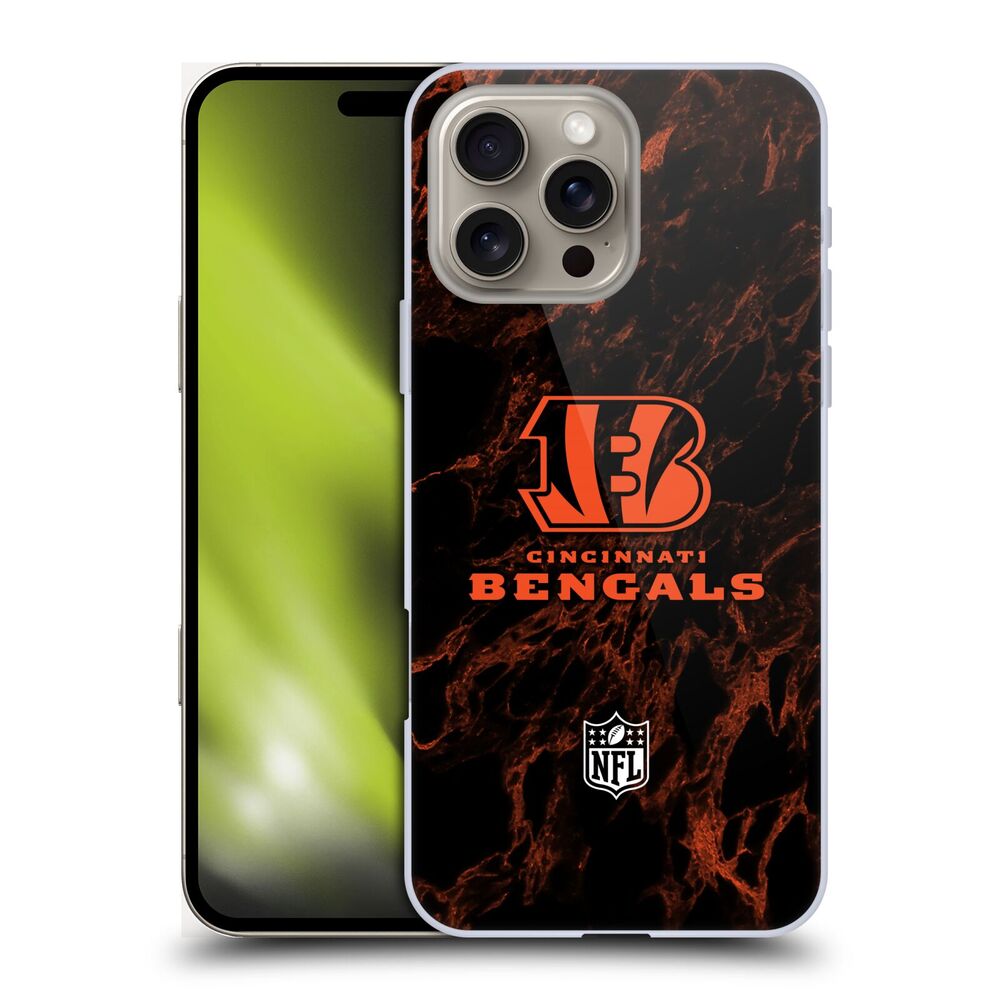 CINCINNATI BENGALS（NFL） シンシナティベンガルズ シンシナティベンガルズ - Coloured Marble ハード case / Apple iPhoneケース 【公式 / オフィシャル】