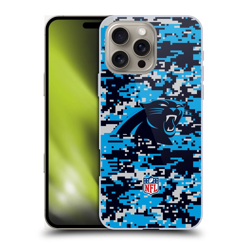 CAROLINA PANTHERS（NFL） カロライナパンサーズ カロライナパンサーズ - Digital Camouflage ハード case / Apple iPhoneケース 【公式 / オフィシャル】
