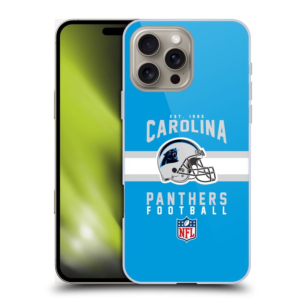 CAROLINA PANTHERS（NFL） カロライナパンサーズ カロライナパンサーズ - Helmet Typography ハード case / Apple iPhoneケース - PGS