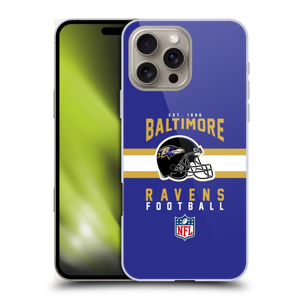 BALTIMORE RAVENS（NFL） ボルチモアレイブンズ ボルチモアレイブンズ - Helmet Typography ハード case / Apple iPhoneケース 【公式 / オフィシャル】