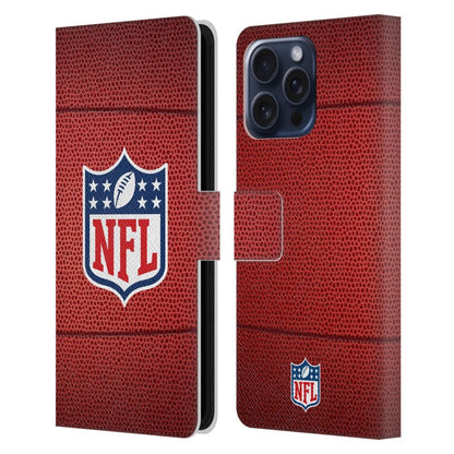 NFL ナショナルフットボールリーグ - Shield / Football レザー手帳型 / Apple iPhoneケース 【公式 / オフィシャル】