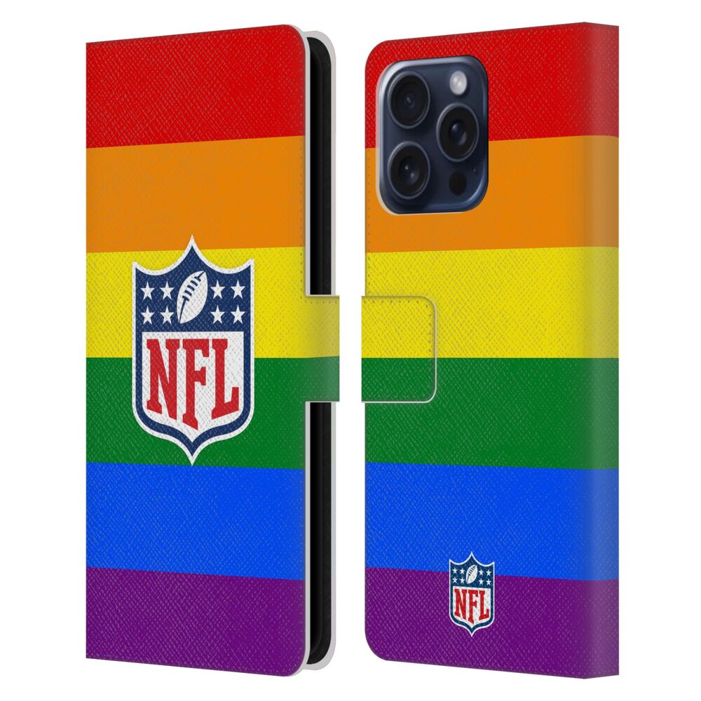 NFL ナショナルフットボールリーグ Shield - Pride レザー手帳型 / Apple iPhoneケース 【公式 / オフィシャル】