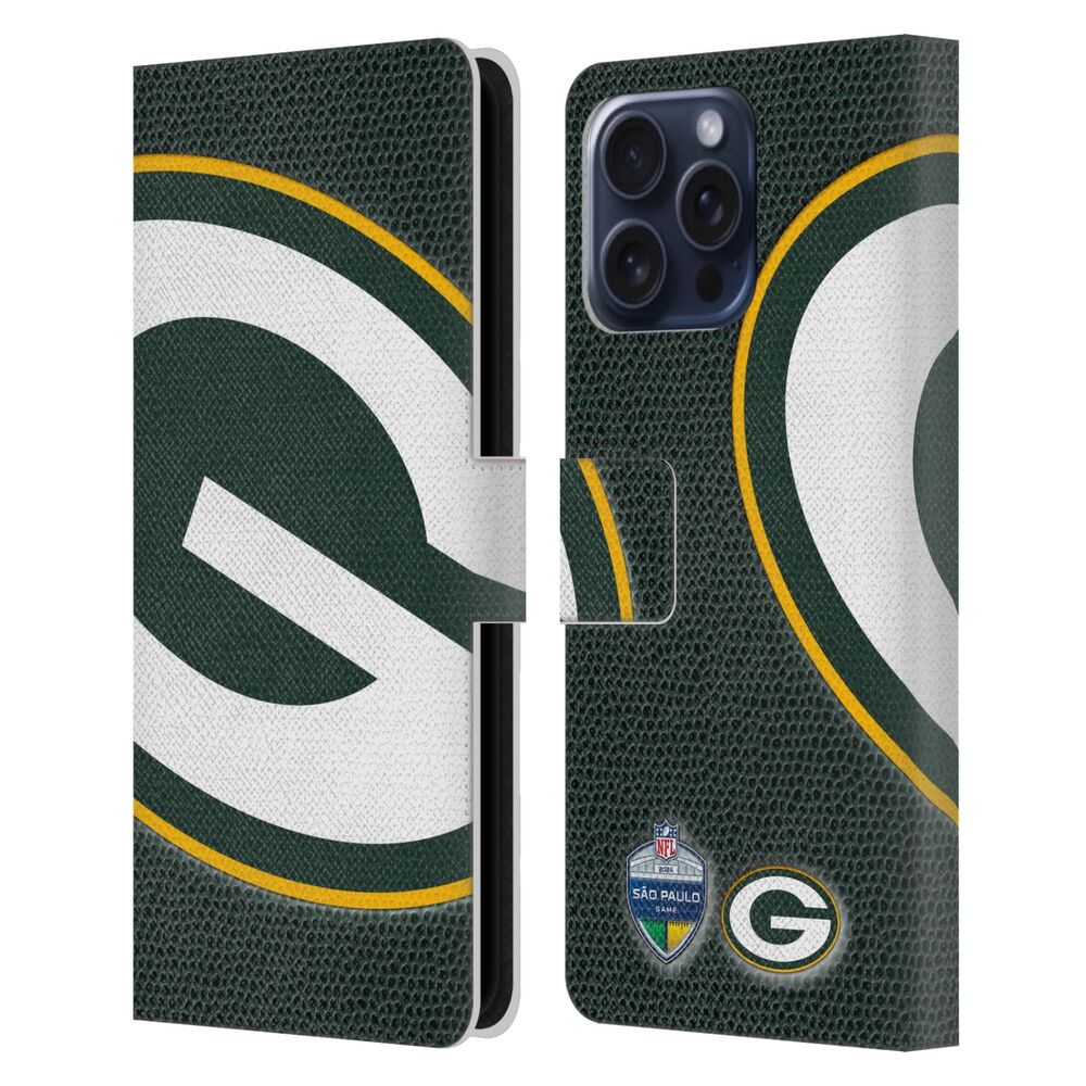 NFL ナショナルフットボールリーグ - 2024 International Games / S?o Paulo Packers レザー手帳型 / Apple iPhoneケース 【公式 / オフィシャル】