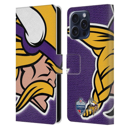 NFL ナショナルフットボールリーグ - 2024 International Games / London Vikings レザー手帳型 / Apple iPhoneケース 【公式 / オフィシャル】