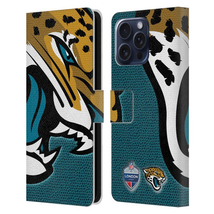 NFL ナショナルフットボールリーグ - 2024 International Games / London Jaguars レザー手帳型 / Apple iPhoneケース 【公式 / オフィシャル】