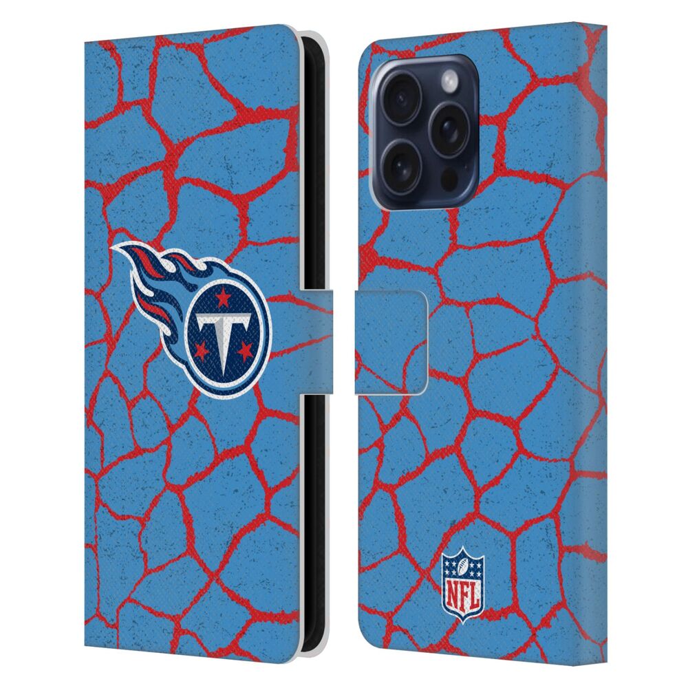 TENNESSEE TITANS（NFL）テネシータイタンズ テネシータイタンズ - Giraffe Animal Print レザー手帳型 / Apple iPhoneケース 【公式 / オフィシャル】