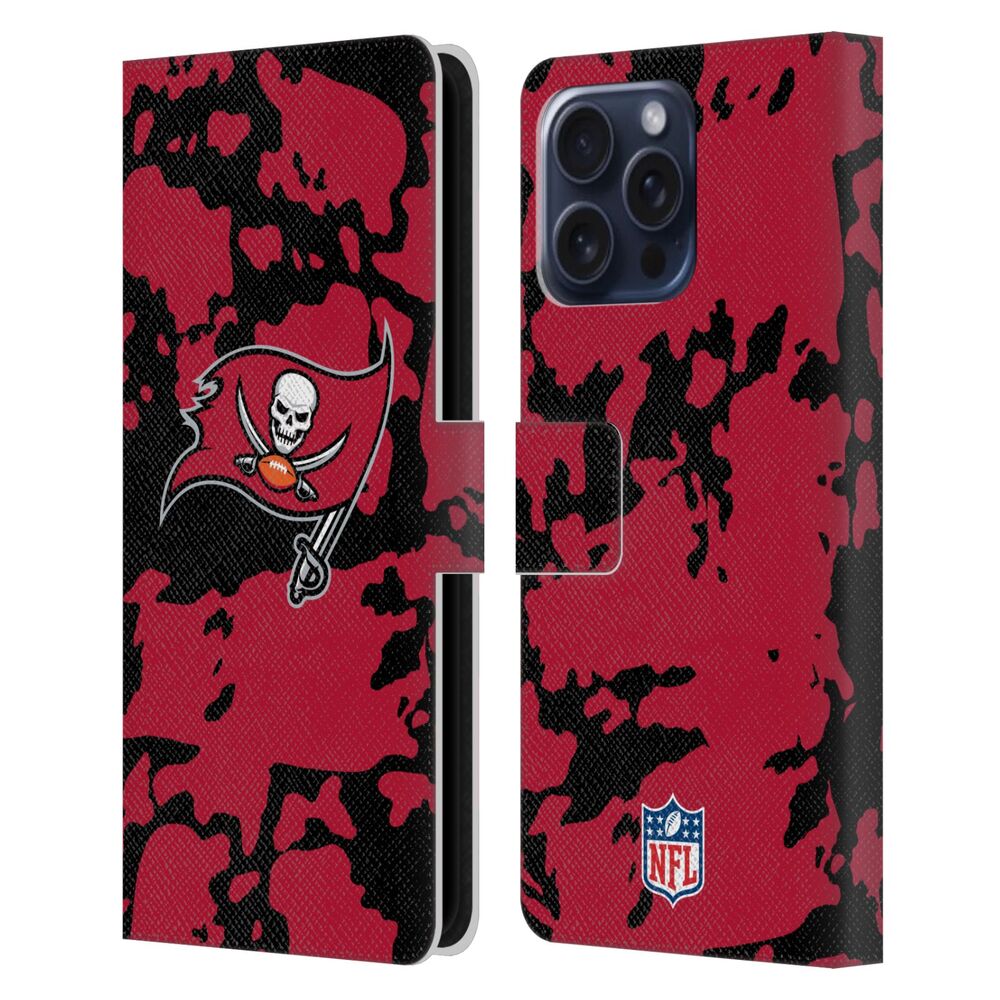 TAMPA BAY BUCCANEERS（NFL） バックス バックス - Cow Animal Print レザー手帳型 / Apple iPhoneケース 【公式 / オフィシャル】