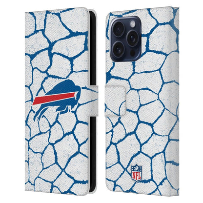 BUFFALO BILLS（NFL） バッファロービルズ バッファロービルズ - Giraffe Animal Print レザー手帳型 / Apple iPhoneケース 【公式 / オフィシャル】