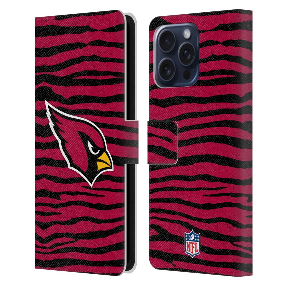 ARIZONA CARDINALS（NFL） アリゾナカージナルス アリゾナカージナルス - Zebra Animal Print レザー手帳型 / Apple iPhoneケース 【公式 / オフィシャル】