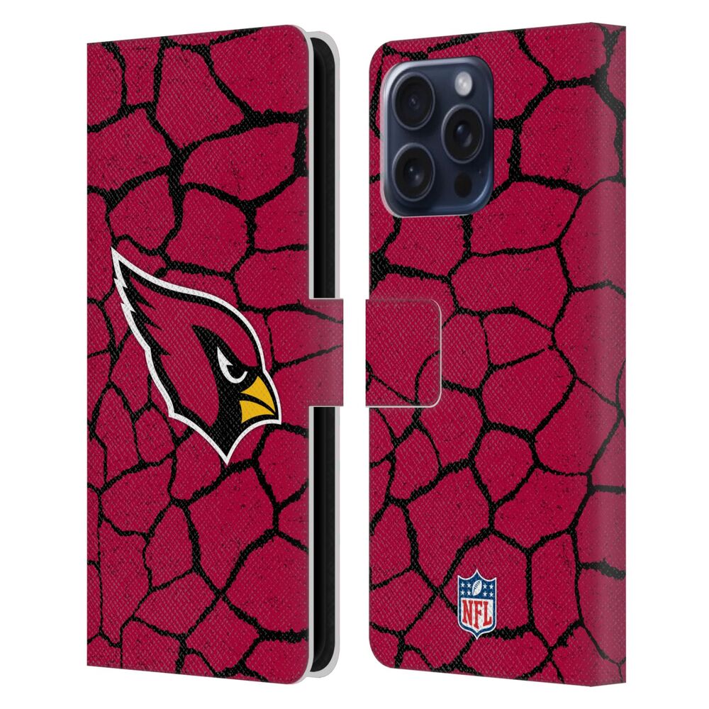 ARIZONA CARDINALS（NFL） アリゾナカージナルス アリゾナカージナルス - Giraffe Animal Print レザー手帳型 / Apple iPhoneケース 【公式 / オフィシャル】