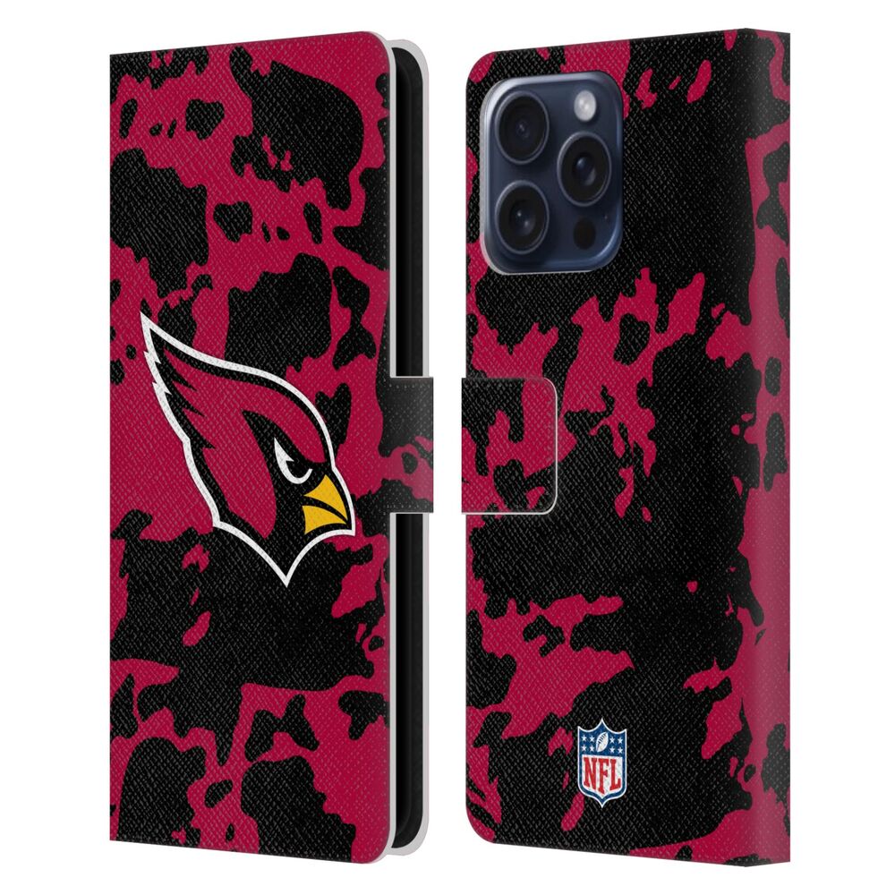 ARIZONA CARDINALS（NFL） アリゾナカージナルス アリゾナカージナルス - Cow Animal Print レザー手帳型 / Apple iPhoneケース 【公式 / オフィシャル】