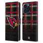 ARIZONA CARDINALS（NFL） アリゾナカージナルス アリゾナカージナルス - Ombre Black Plaid レザー手帳型 / Apple iPhoneケース 【公式 / オフィシャル】