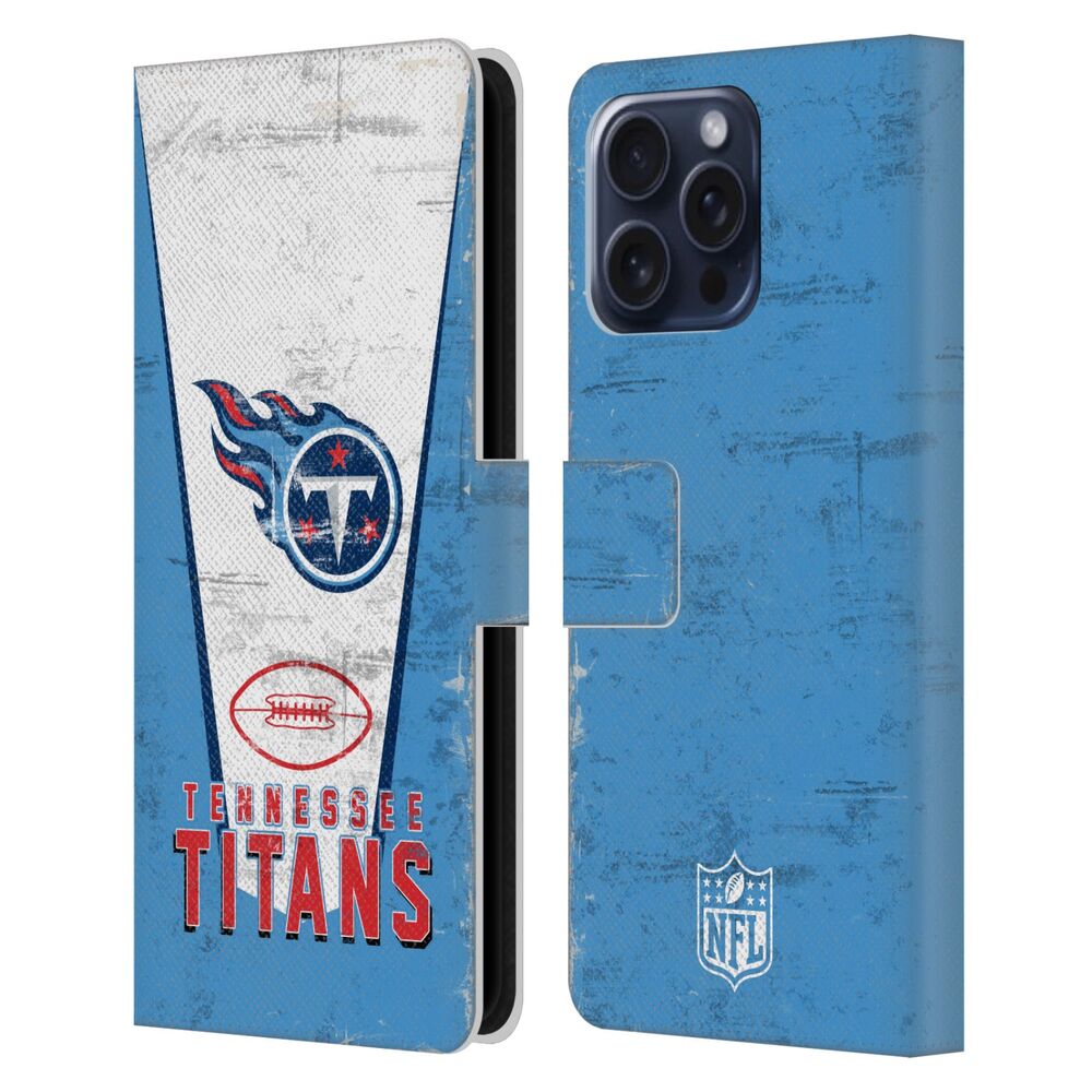 TENNESSEE TITANS（NFL） テネシータイタンズ テネシータイタンズ - Banner レザー手帳型 / Apple iPhoneケース 【公式 / オフィシャル】