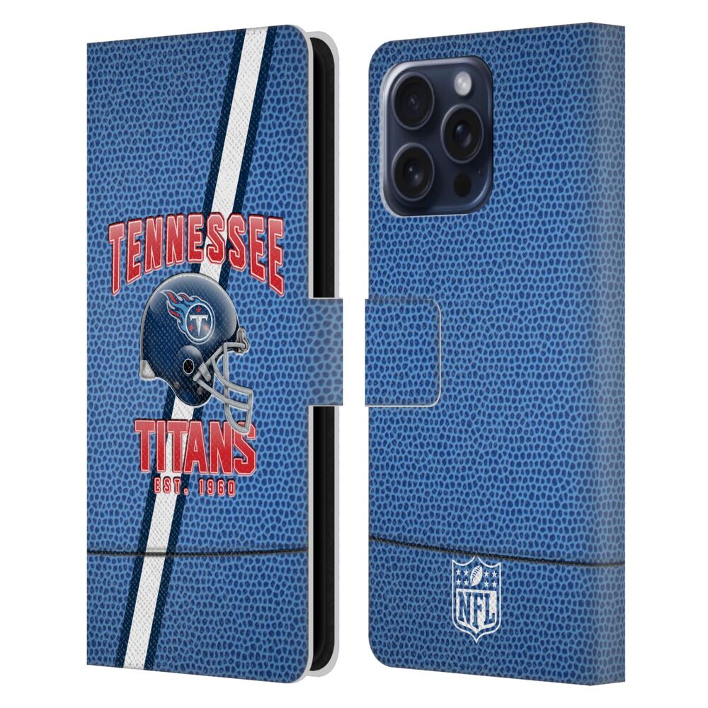 TENNESSEE TITANS（NFL） テネシータイタンズ テネシータイタンズ - Football Stripes レザー手帳型 / Apple iPhoneケース 【公式 / オフィシャル】