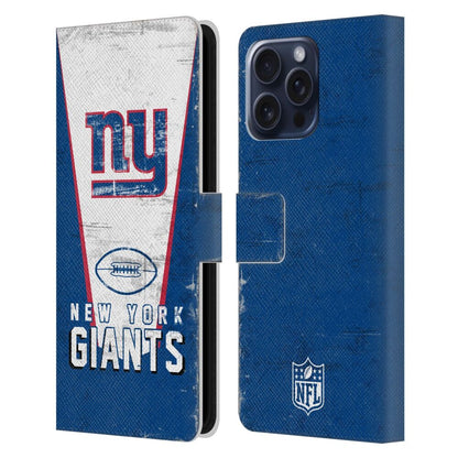 NEW YORK GIANTS（NFL） ニューヨークジャイアンツ ニューヨークジャイアンツ - Banner レザー手帳型 / Apple iPhoneケース 【公式 / オフィシャル】