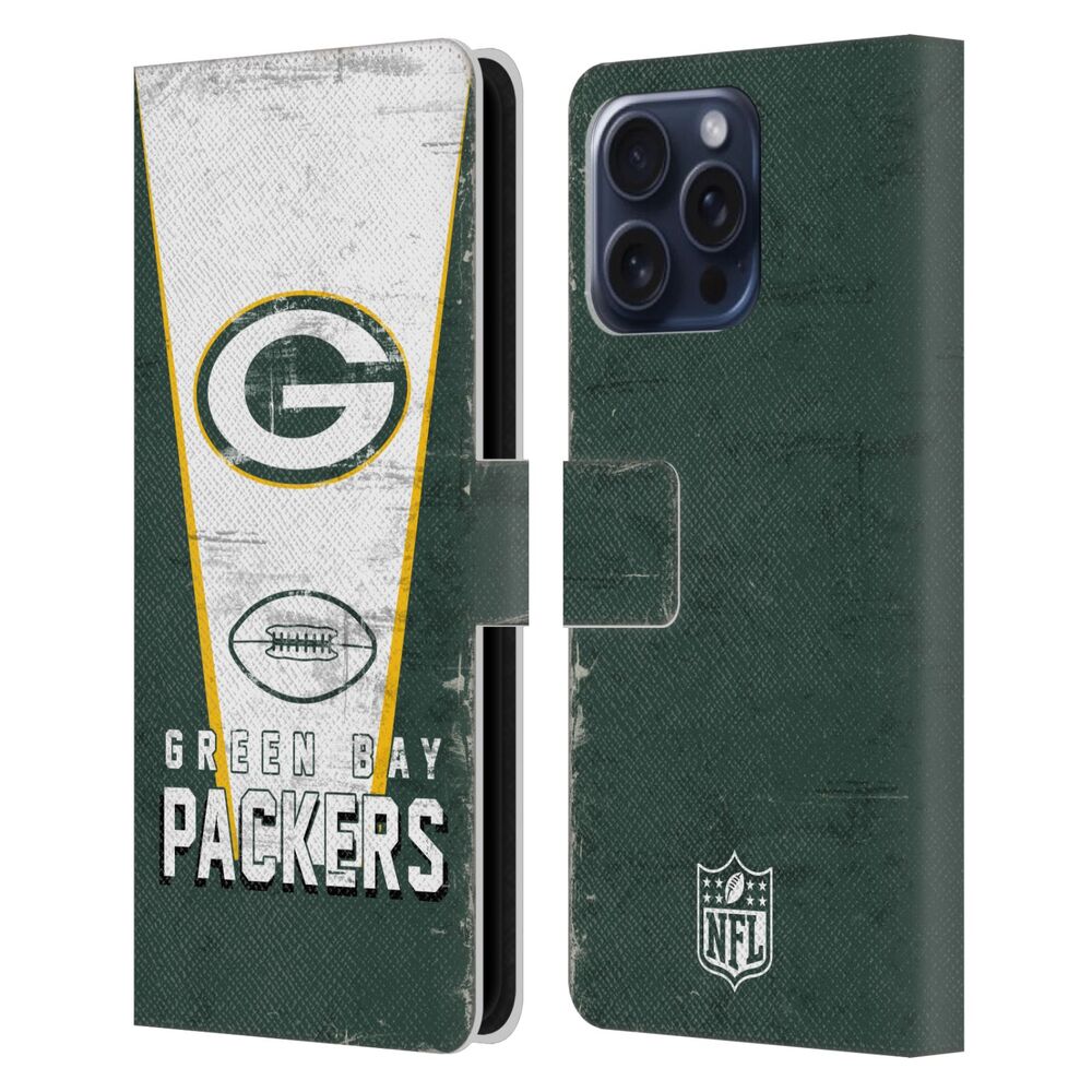 GREEN BAY PACKERS（NFL） グリーンベイパッカーズ グリーンベイパッカーズ - Banner レザー手帳型 / Apple iPhoneケース 【公式 / オフィシャル】