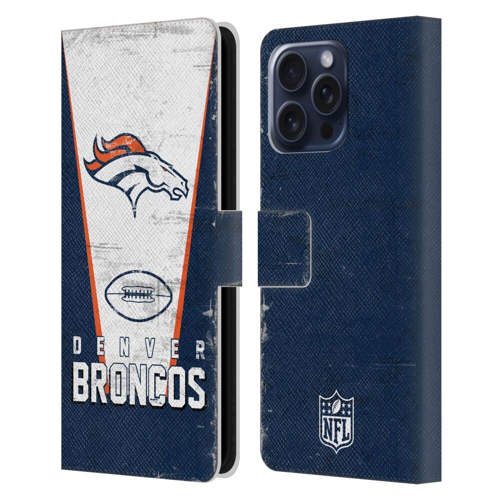 DENVER BRONCOS（NFL） デンバーブロンコス デンバーブロンコス - Banner レザー手帳型 / Apple iPhoneケース 【公式 / オフィシャル】