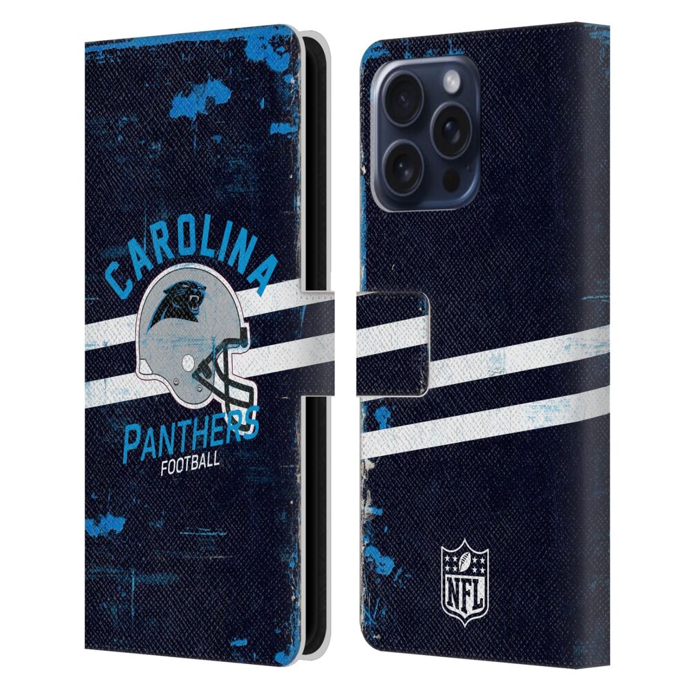 CHICAGO BEARS（NFL） シカゴベアーズ シカゴベアーズ - Helmet Distressed レザー手帳型 / Apple iPhoneケース 【公式 / オフィシャル】