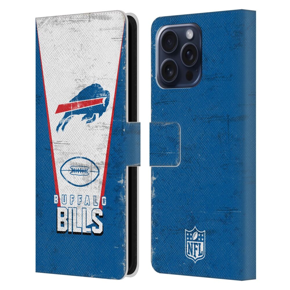 BUFFALO BILLS（NFL） バッファロービルズ バッファロービルズ - Banner レザー手帳型 / Apple iPhoneケース 【公式 / オフィシャル】
