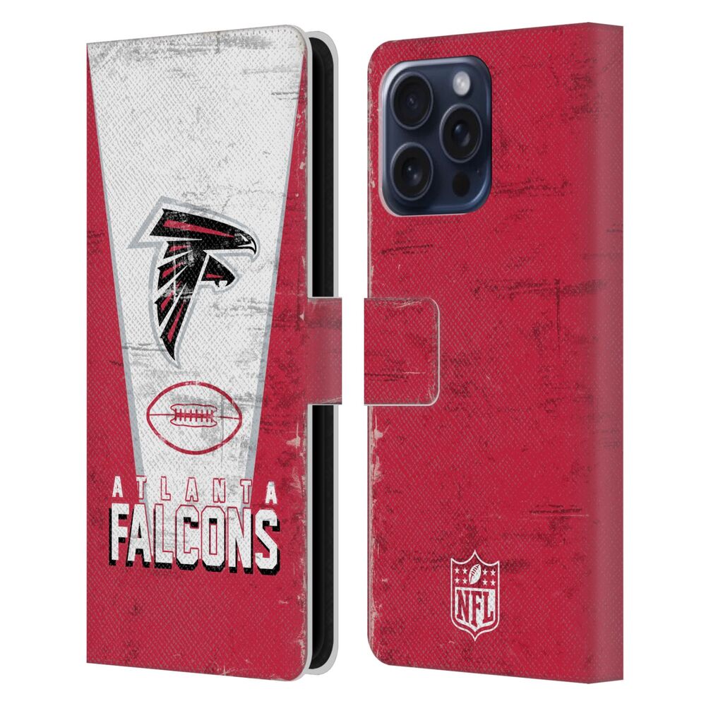 ATLANTA FALCONS（NFL） アトランタファルコンズ アトランタファルコンズ - Banner レザー手帳型 / Apple iPhoneケース 【公式 / オフィシャル】