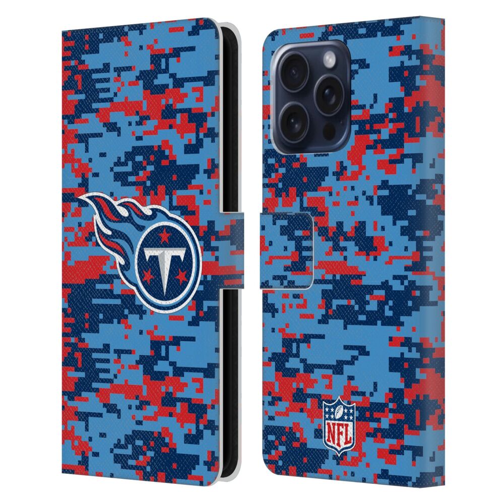 TENNESSEE TITANS（NFL） テネシータイタンズ テネシータイタンズ - Digital Camouflage レザー手帳型 / Apple iPhoneケース 【公式 / オフィシャル】