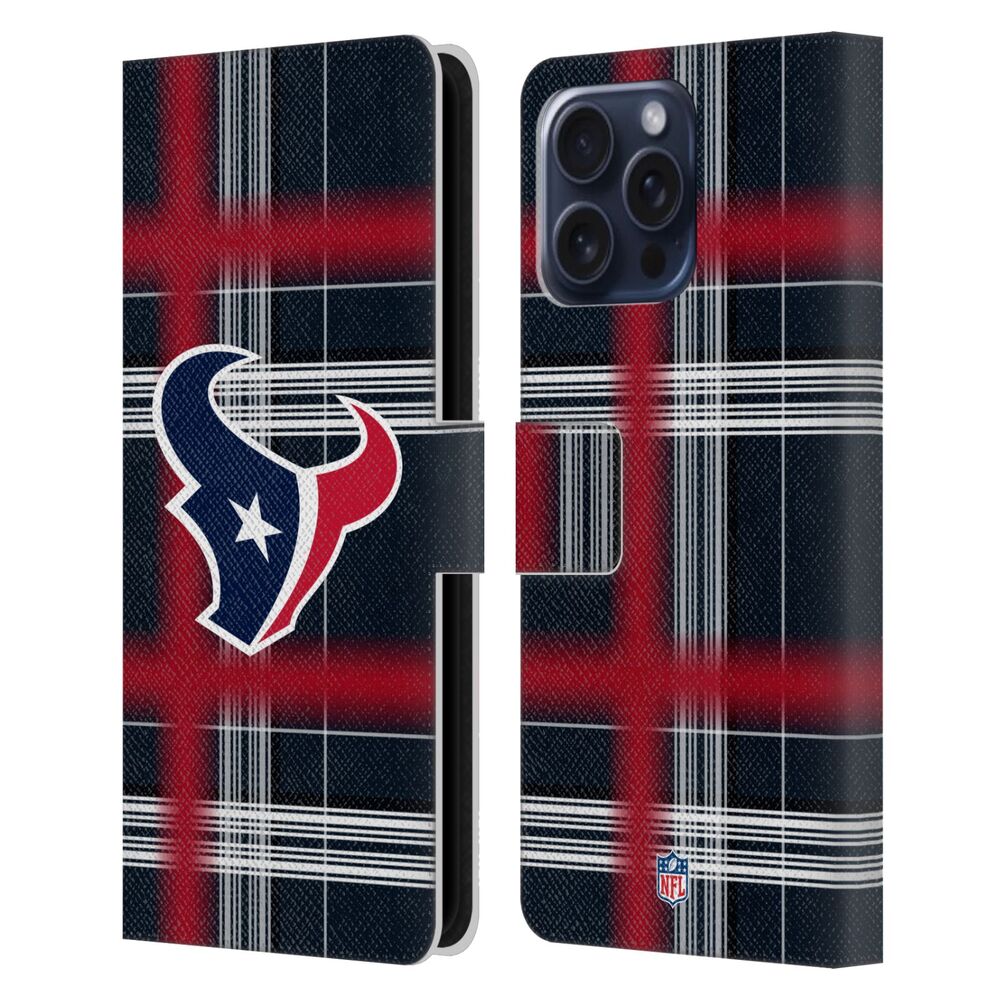 HOUSTON TEXANS（NFL） ヒューストンテキサンズ ヒューストンテキサンズ - Plaid レザー手帳型 / Apple iPhoneケース 【公式 / オフィシャル】