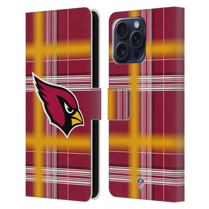 ARIZONA CARDINALS（NFL） アリゾナカージナルス アリゾナカージナルス - Plaid レザー手帳型 / Apple iPhoneケース 【公式 / オフィシャル】
