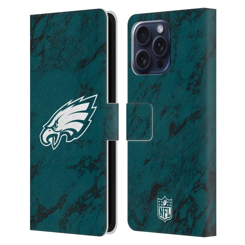 PHILADELPHIA EAGLES（NFL） フィラデルフィアイーグルス フィラデルフィアイーグルス - Coloured Marble レザー手帳型 / Apple iPhoneケース 【公式 / オフィシャル】
