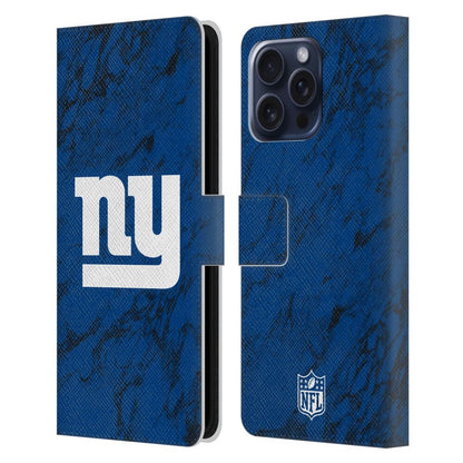 NEW YORK GIANTS（NFL） ニューヨークジャイアンツ ニューヨークジャイアンツ - Coloured Marble レザー手帳型 / Apple iPhoneケース 【公式 / オフィシャル】