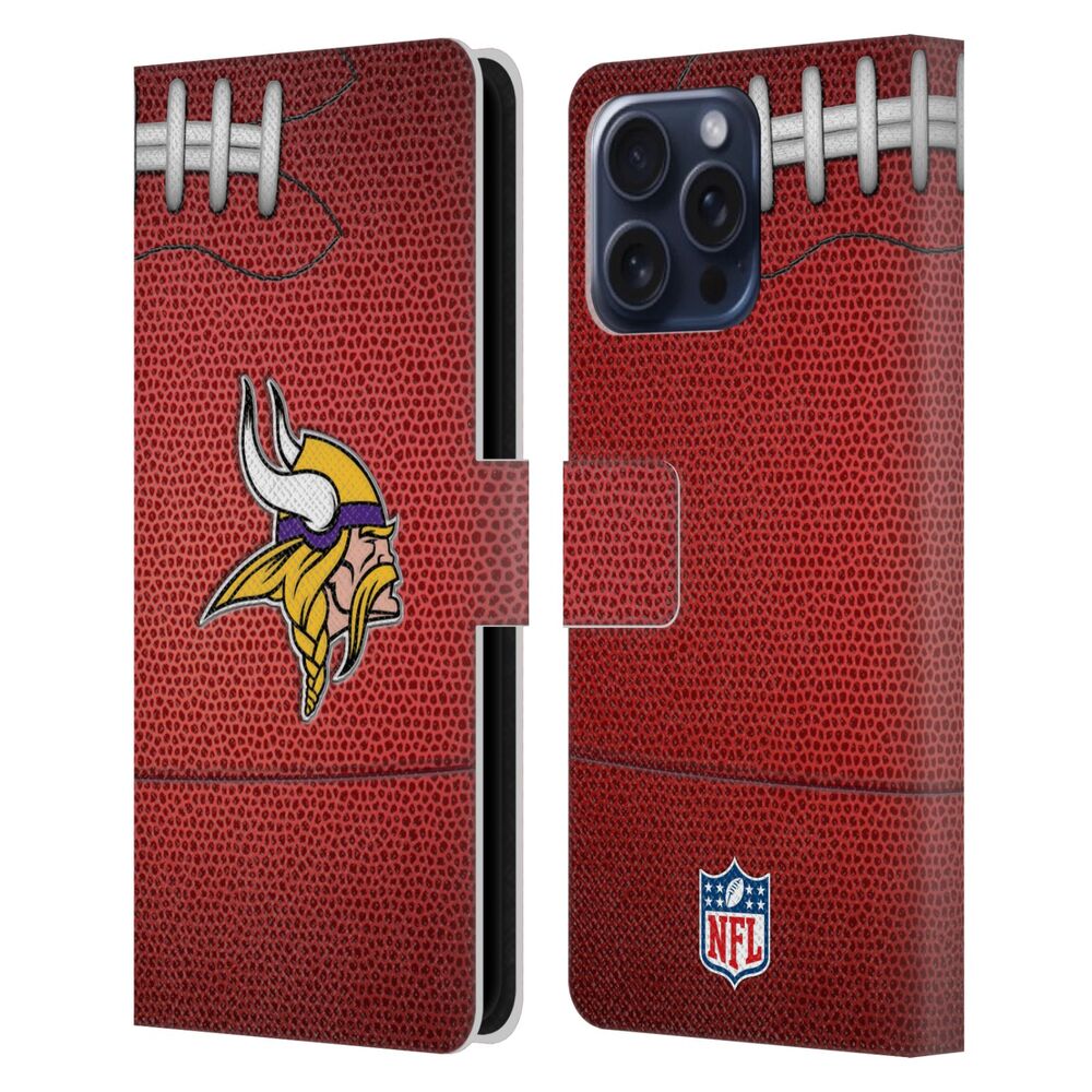 MINNESOTA VIKINGS（NFL） ミネソタバイキングス ミネソタバイキングス - Football レザー手帳型 / Apple iPhoneケース 【公式 / オフィシャル】