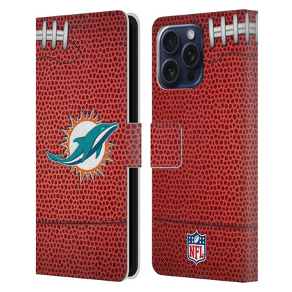 MIAMI DOLPHINS（NFL） マイアミドルフィンズ  マイアミドルフィンズ - Football レザー手帳型 / Apple iPhoneケース 【公式 / オフィシャル】
