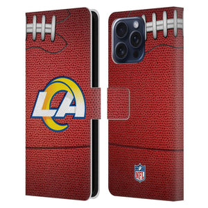 LOS ANGELES RAMS（NFL） ロサンゼルスラムズ ロサンゼルスラムズ - Football レザー手帳型 / Apple iPhoneケース - PGS