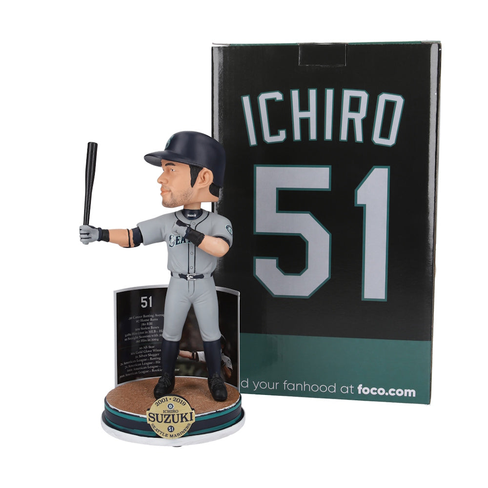 ICHIRO イチロー - MLB公式・限定 Collector's Bobblehead (記念台座付) / 世界限定3000個 / フィギュア・人形