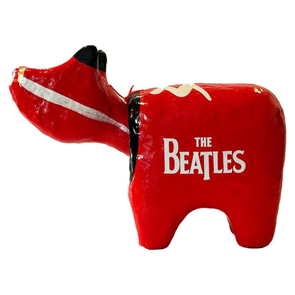 THE BEATLES (65th anniversary of formation) - meets Japanese traditional craft Album debut 60th anniversary / Akabeko / interior ornament