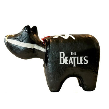 THE BEATLES ビートルズ (結成 65周年 ) - meets Japanese traditional craft Album debut 60th anniversary / 赤べこ / 黒色 / インテリア置物 【公式 / オフィシャル】