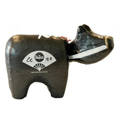 THE BEATLES (65th anniversary of formation) - meets Japanese traditional craft Album debut 60th anniversary / Akabeko / black / interior ornament