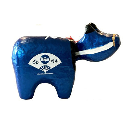 THE BEATLES (65th anniversary of formation) - meets Japanese traditional craft Album debut 60th anniversary / Akabeko / Blue / Interior ornament