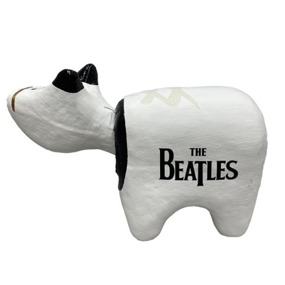 THE BEATLES ビートルズ (結成 65周年 ) - meets Japanese traditional craft Album debut 60th anniversary / 赤べこ / 白色 / インテリア置物 【公式 / オフィシャル】