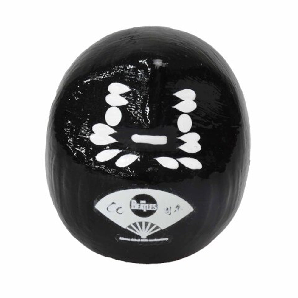 THE BEATLES ビートルズ (来日 60周年 ) - meets Japanese traditional craft Album debut 60th anniversary / ダルマ / 扇子柄 / 小 / 黒色 / インテリア置物 - PGS