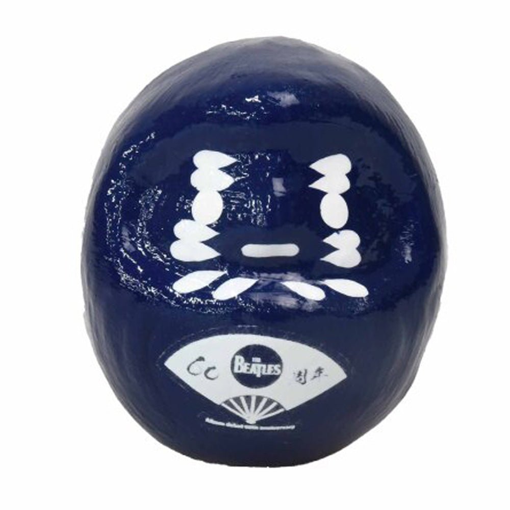 THE BEATLES ビートルズ (来日 60周年 ) - meets Japanese traditional craft Album debut 60th anniversary / ダルマ / 扇子柄 / 小 / 青色 / インテリア置物 - PGS