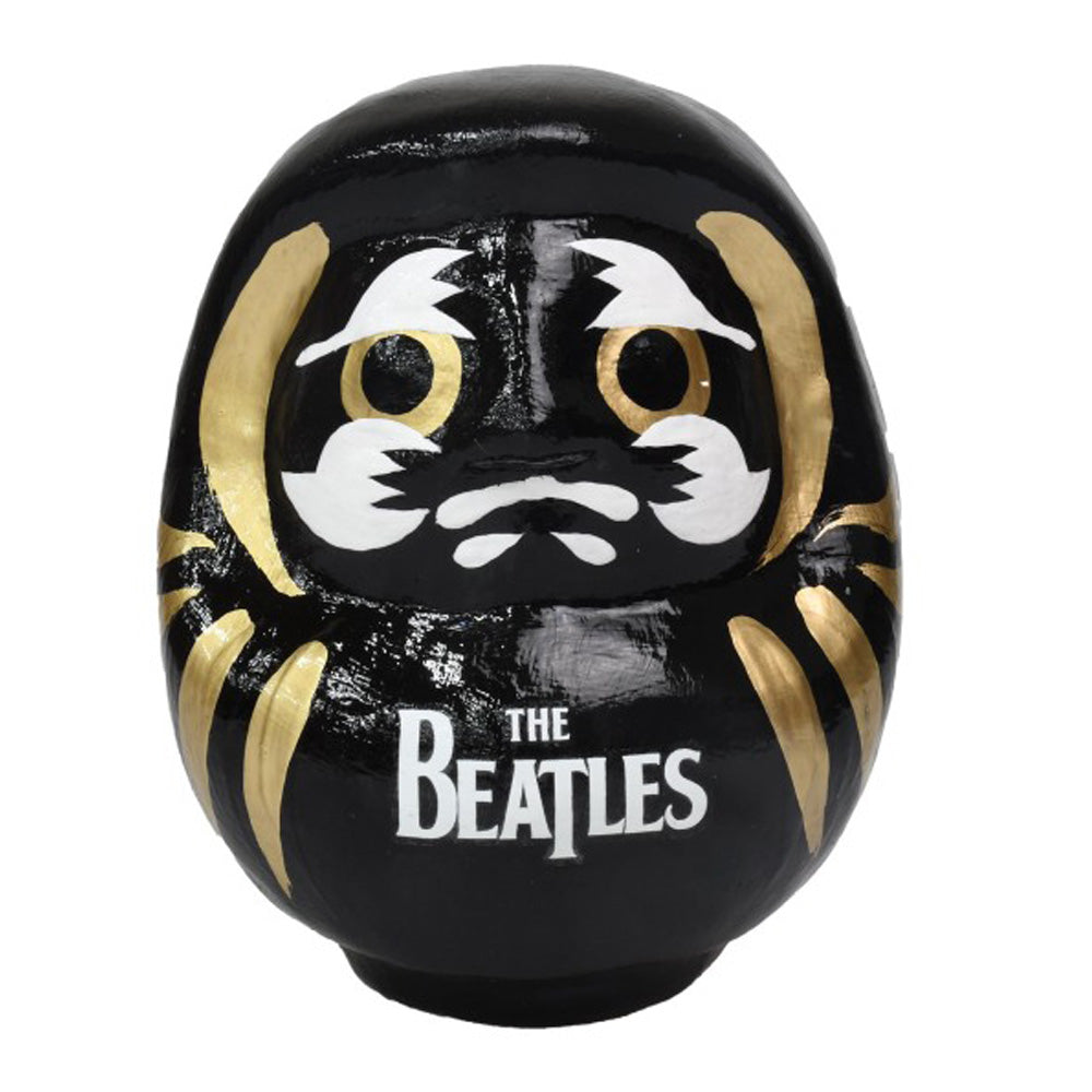 THE BEATLES ビートルズ (結成 65周年 ) - meets Japanese traditional craft Album debut 60th anniversary / ダルマ / ロゴ / 大 / 黒色 / インテリア置物 【公式 / オフィシャル】