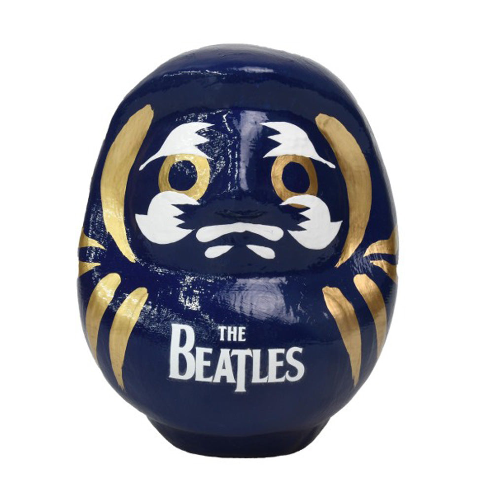 THE BEATLES ビートルズ (結成 65周年 ) - meets Japanese traditional craft Album debut 60th anniversary / ダルマ / ロゴ / 大 / 青色 / インテリア置物 【公式 / オフィシャル】