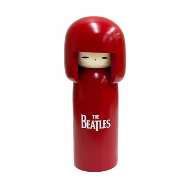 THE BEATLES ビートルズ (結成 65周年 ) - meets Japanese traditional craft Album debut 60th anniversary / こけし / 中 / 赤色 / インテリア置物 【公式 / オフィシャル】