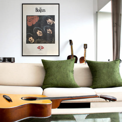 THE BEATLES (65th anniversary of formation) - meets Japanese traditional craft Album debut 60th anniversary / Echizen washi paper / RUBBER SOUL / Poster