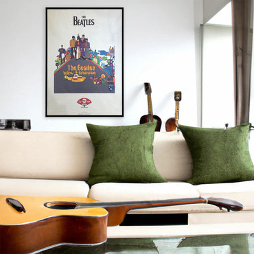 THE BEATLES (65th anniversary of formation) - meets Japanese traditional craft Album debut 60th anniversary / Echizen washi paper / YELLOW SUBMARINE / Poster
