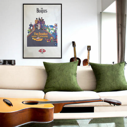 THE BEATLES (65th anniversary of formation) - meets Japanese traditional craft Album debut 60th anniversary / Echizen washi paper / YELLOW SUBMARINE / Poster