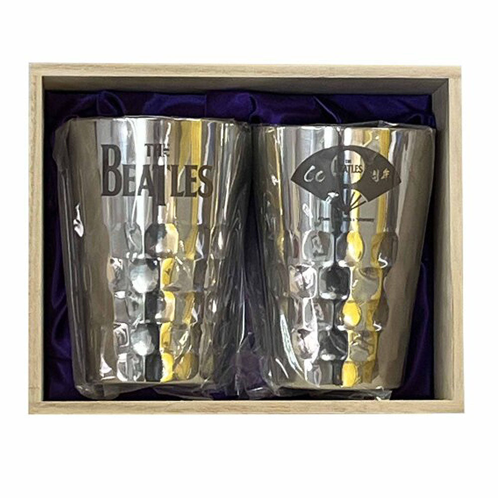 THE BEATLES - (来日 60周年 ) - meets Japanese traditional craft Album debut 60th anniversary / タンブラー2個セット / 中金ロゴ＆中銀扇子柄