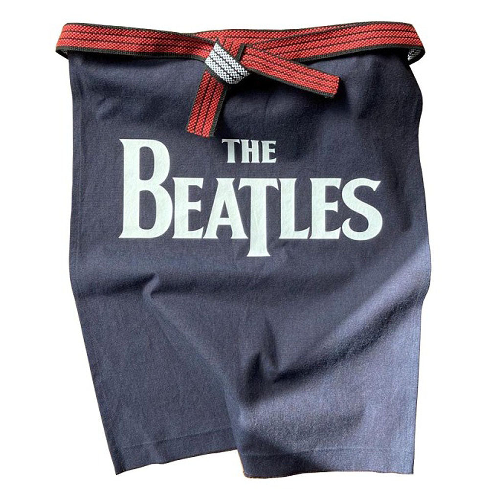 THE BEATLES ビートルズ (結成 65周年 ) - meets Japanese traditional craft Album debut 60th anniversary / 藍染エプロン / ロゴ / キッチン用品 【公式 / オフィシャル】