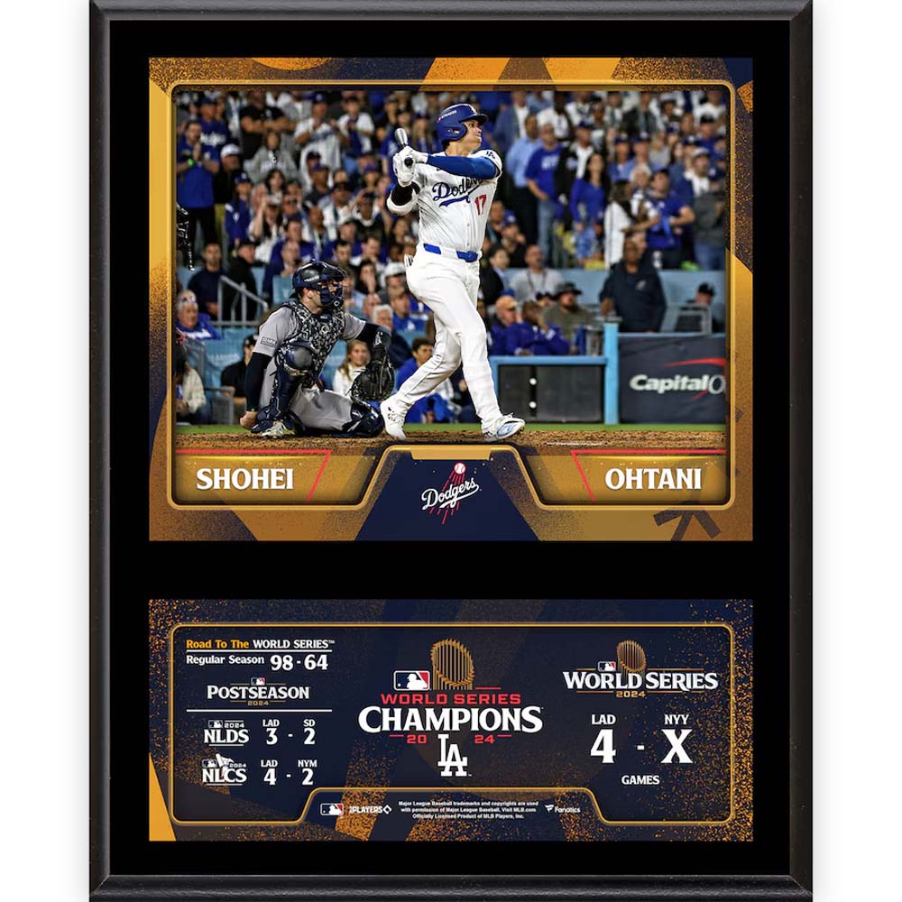 SHOHEI OHTANI - 2024 World Series Champions 12inch x 15inch Sublimated Plaque