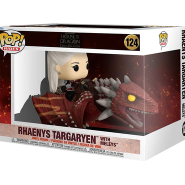HOUSE OF THE DRAGON - Rhaenys Targaryen with Meleys Deluxe Funko Pop! Ride #124 / Figures &amp; Dolls